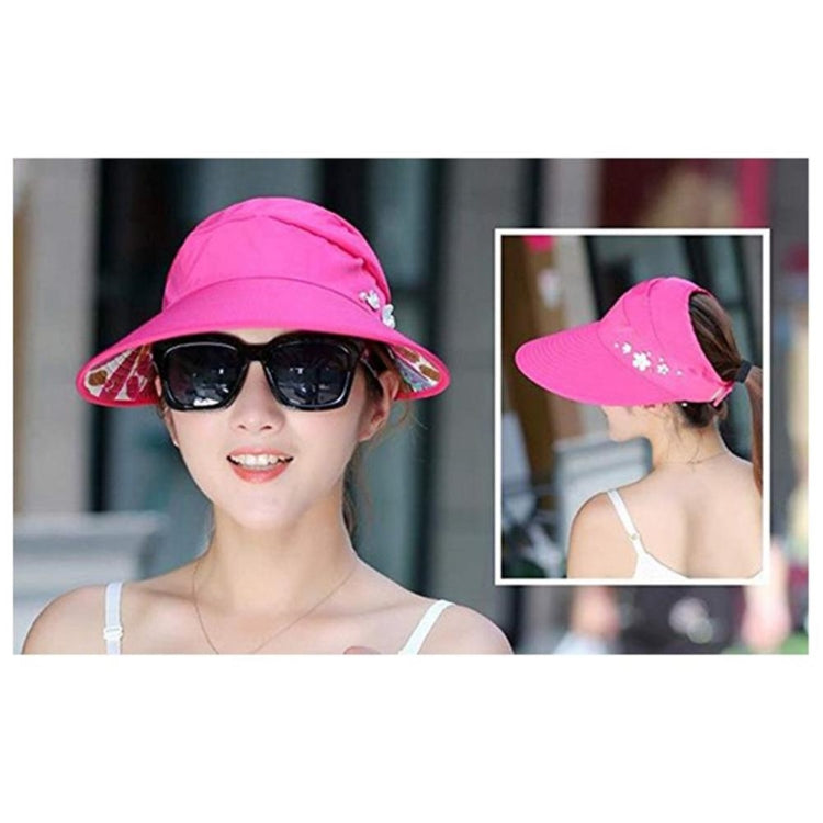 Women Summer Casual  Going Out Ultraviolet-proof Korean Style Folded Sun Block Hat Breathable And Light, Red, Black, Pink, Khaki, Rose Red, Blue, Beige