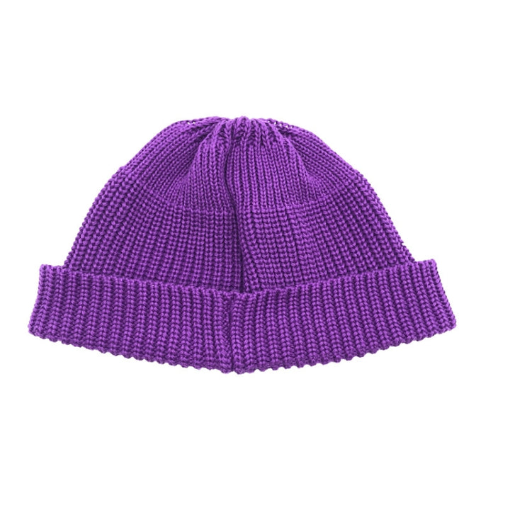 A21 Short Beanie Retro Hip Hop Knitted Cap, One Size