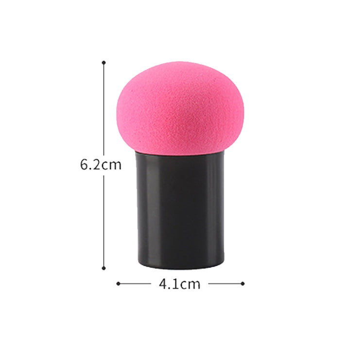 8 PCS Mushroom Head Puff Round Head Small Mushroom With Handle Puff Makeup Sponge Puff, Light Blue, Pink, Skin Color, Black, Wine Red, Coffee, Rose Red, Matcha