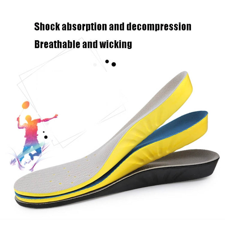 Shock Absorption Thickening Slow Rebound Soft and Comfortable Wicking Insole, S, M, L