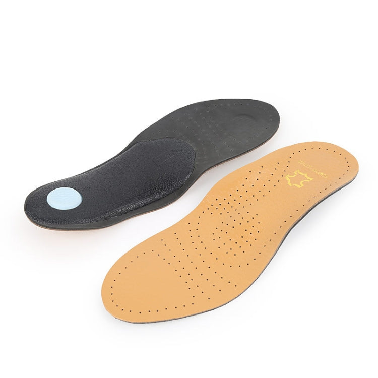 1 Pair Breathable Sweat-Absorbing And Shock-Absorbing Leather Arch Correction Insole, 35-36, 37-38, 39-40, 41-42, 43-44, 45-46