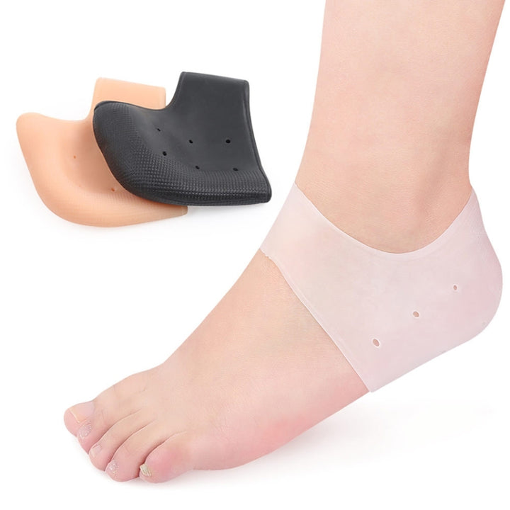 1 Pair Silicone Anti-Crack Heel Cover, Random Color Delivery