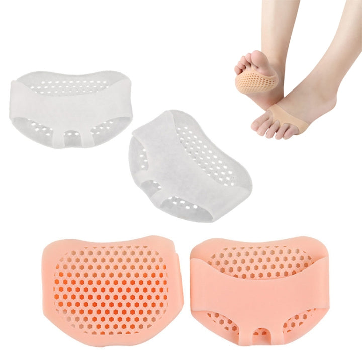 5 Pairs High Heels Honeycomb Sleeve Breathable Anti-Pain Forefoot Pad, Random Color Delivery