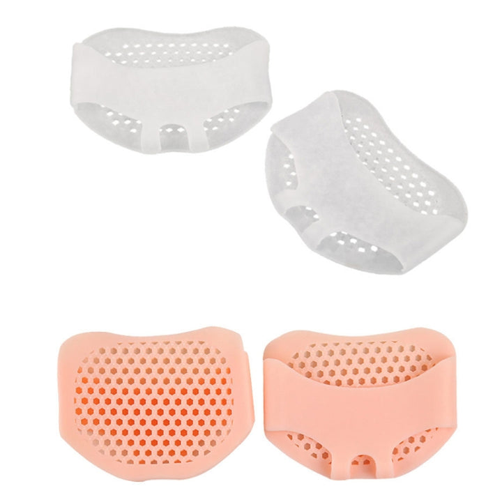 5 Pairs High Heels Honeycomb Sleeve Breathable Anti-Pain Forefoot Pad, Random Color Delivery