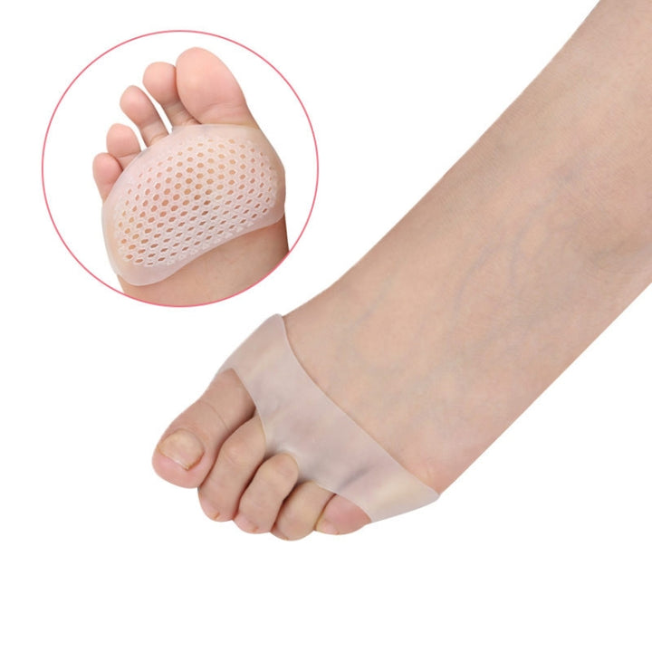 5 Pairs High Heels Honeycomb Sleeve Breathable Anti-Pain Forefoot Pad, Random Color Delivery