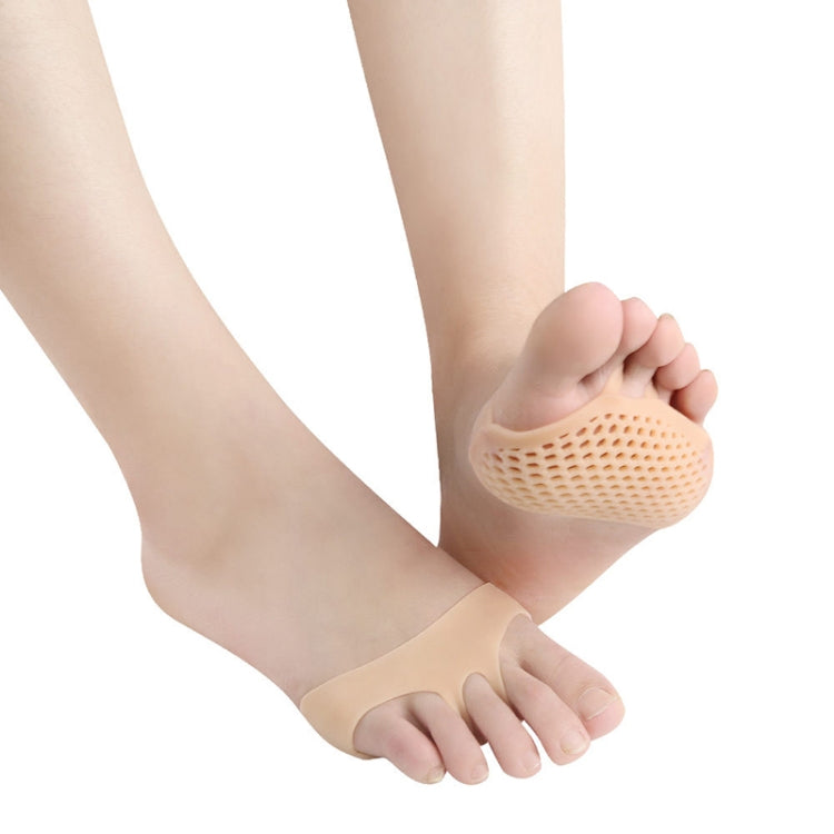 5 Pairs High Heels Honeycomb Sleeve Breathable Anti-Pain Forefoot Pad, Random Color Delivery