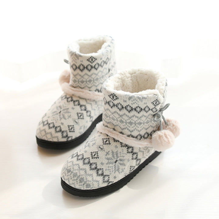 Winter High-Top Cotton Slippers Cotton Slippers With Heel Velvet Thick-Soled Indoor Warm Shoes, 35-36, 37-38, 39-40