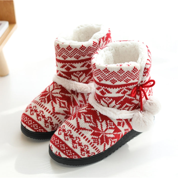 Winter High-Top Cotton Slippers Cotton Slippers With Heel Velvet Thick-Soled Indoor Warm Shoes, 35-36, 37-38, 39-40