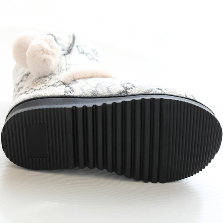 Winter High-Top Cotton Slippers Cotton Slippers With Heel Velvet Thick-Soled Indoor Warm Shoes, 35-36, 37-38, 39-40