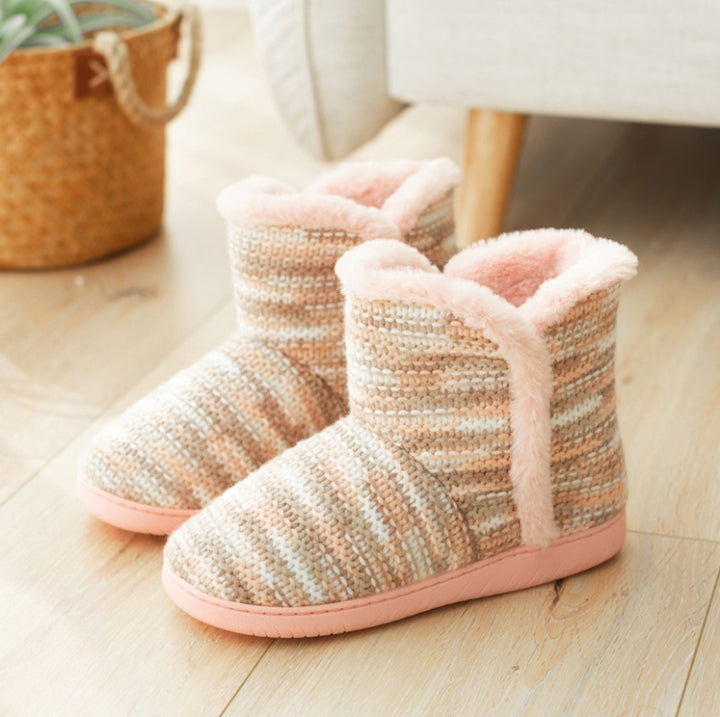 Winter Non-Slip Thick-Soled Indoor Cotton Slippers Home Boots, 34-35, 36-37, 38-39, 40-41