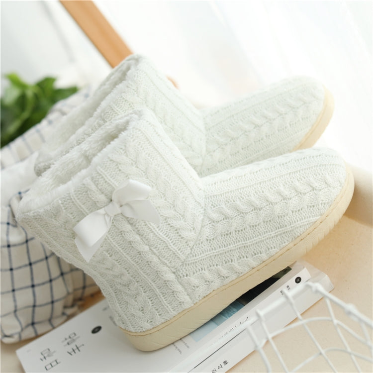 Winter Home Boots Thick-Soled Non-Slip Cotton Slippers, 35-36, 37-38, 39-40