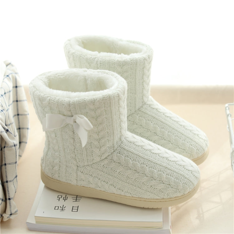 Winter Home Boots Thick-Soled Non-Slip Cotton Slippers, 35-36, 37-38, 39-40