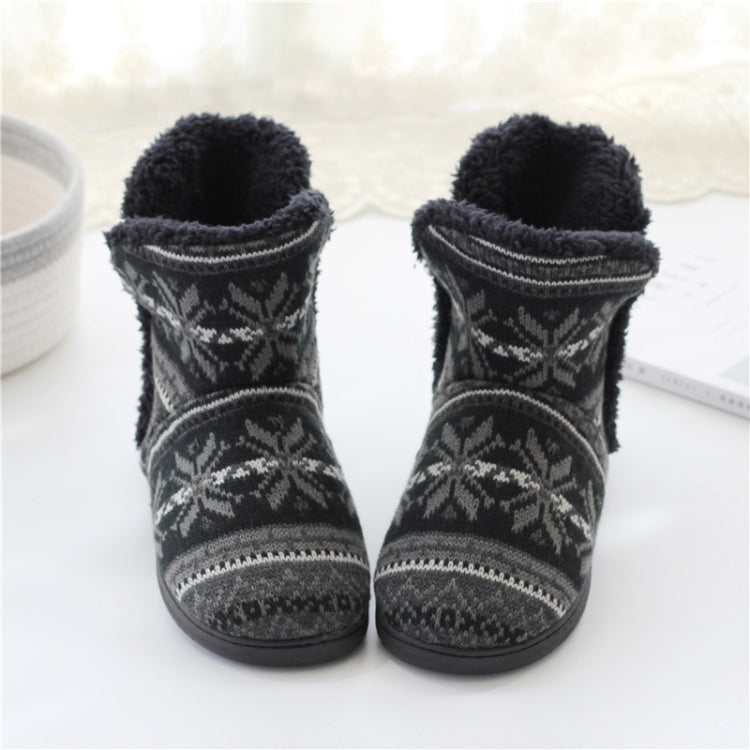 Winter Cashmere Home Boots Thick-Soled Cotton Slippers, 37-38, 39-40, 41-42, 43-44