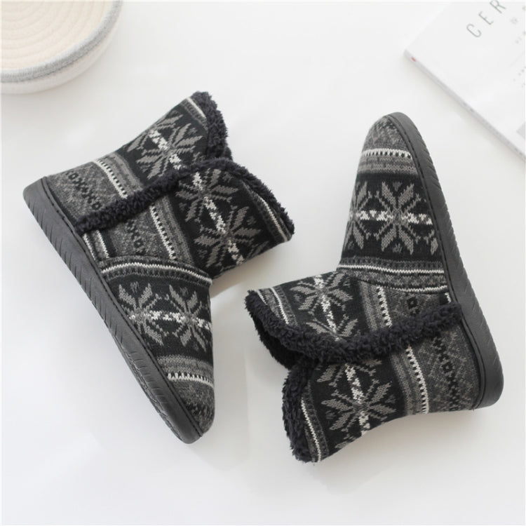 Winter Cashmere Home Boots Thick-Soled Cotton Slippers, 37-38, 39-40, 41-42, 43-44