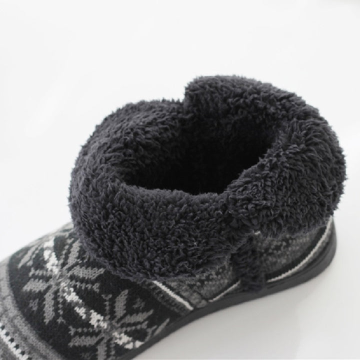 Winter Cashmere Home Boots Thick-Soled Cotton Slippers, 37-38, 39-40, 41-42, 43-44