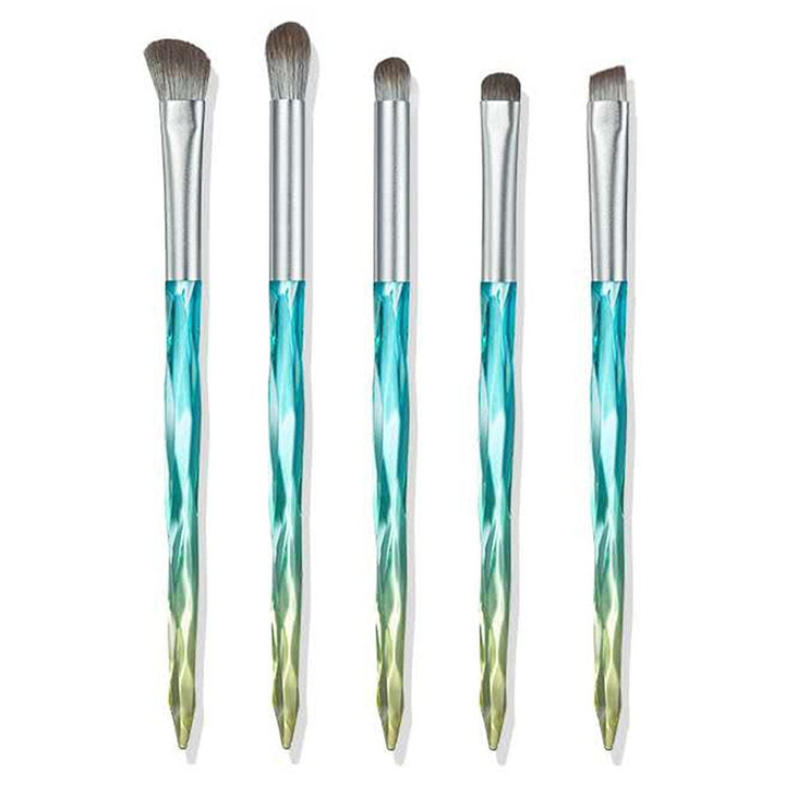 Makeup Brush Corn Silk Fiber Hair Can Washing Makeup Brush, Green Loose Powder Brush, Pink Loose Powder Brush, 5 PCS Green Eye Shadow Brush, Green Loose Powder Brush+5 PCS Eye Shadow Brush, Loose Powder Brush+5 PCS Eye Shadow Brush+Bag