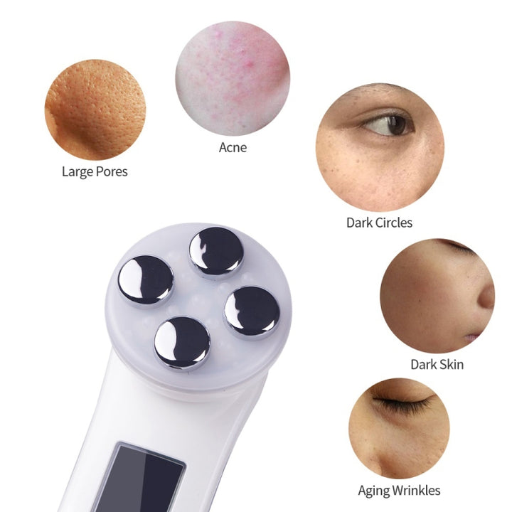 Radio Mesotherapy Electroporation Face Beauty Pen Radio Frequency LED Photon Face Skin Rejuvenation Remover Wrinkle