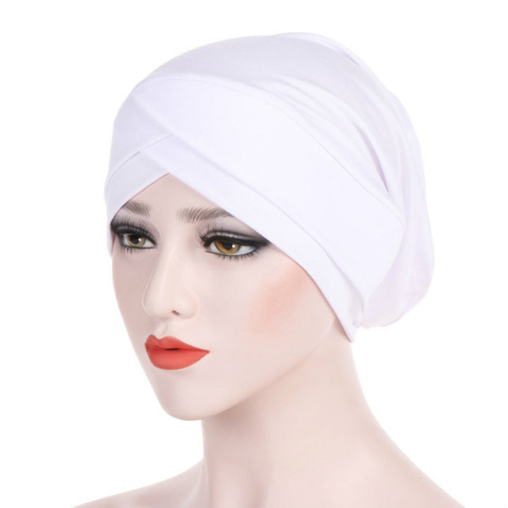 Modal Stretch Cloth Forehead Cross Headscarf Cap Chemotherapy Cap