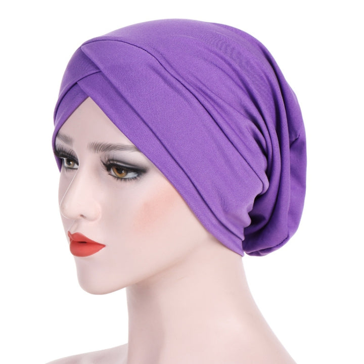 Modal Stretch Cloth Forehead Cross Headscarf Cap Chemotherapy Cap