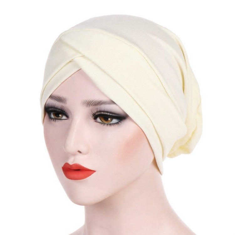 Modal Stretch Cloth Forehead Cross Headscarf Cap Chemotherapy Cap