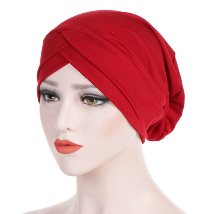 Modal Stretch Cloth Forehead Cross Headscarf Cap Chemotherapy Cap