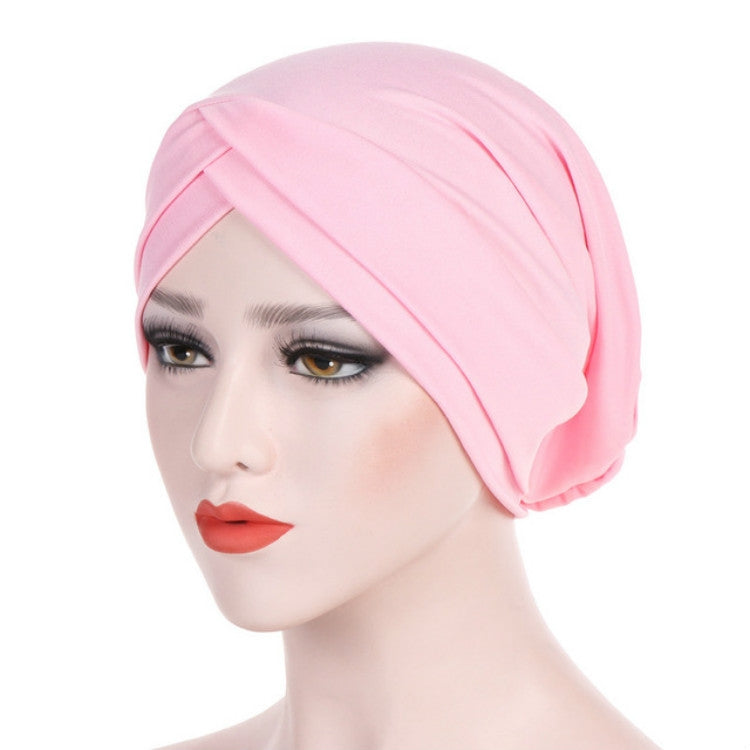 Modal Stretch Cloth Forehead Cross Headscarf Cap Chemotherapy Cap