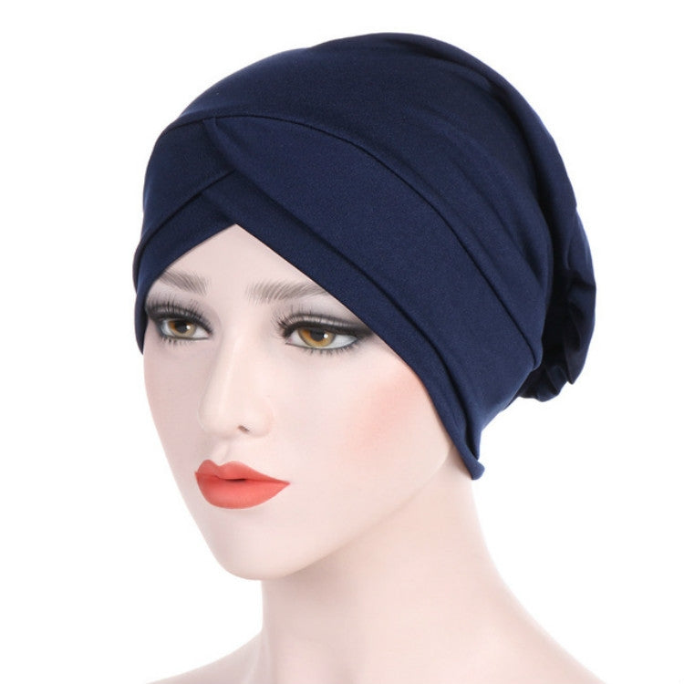 Modal Stretch Cloth Forehead Cross Headscarf Cap Chemotherapy Cap