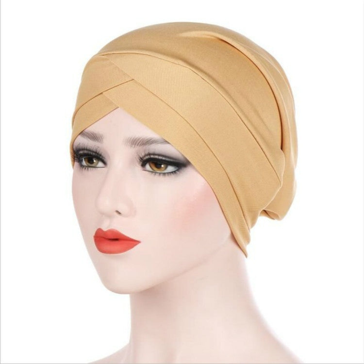 Modal Stretch Cloth Forehead Cross Headscarf Cap Chemotherapy Cap