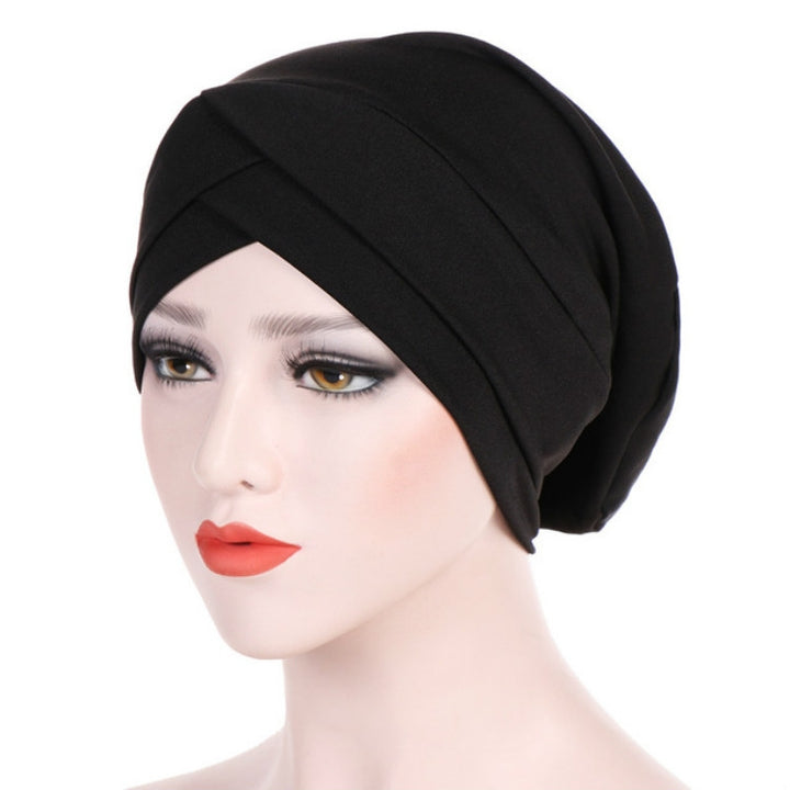 Modal Stretch Cloth Forehead Cross Headscarf Cap Chemotherapy Cap