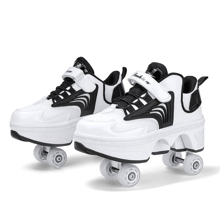 Children Walking Shoes Four-wheel Retractable Roller Skates, 33, 34, 35, 36, 37, 38, 39, 40