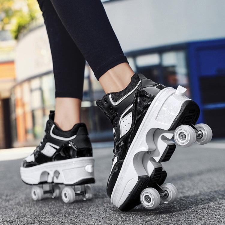 DF06 Walking Shoes Four-wheel Retractable Roller Skates, 38, 39, 40