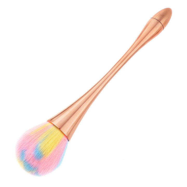 Single Small Waist Makeup Brush Nail Powder Dust Blush Loose Powder Brush, Specification: Pink Green Gradient Rod, Pink Green Gradient Rod, Red Rod Red Hiar, Golden Rod Color Hair, Golden Rod Brown Hair, Black Rod Brown Hair, Pink Rod Pink Hair