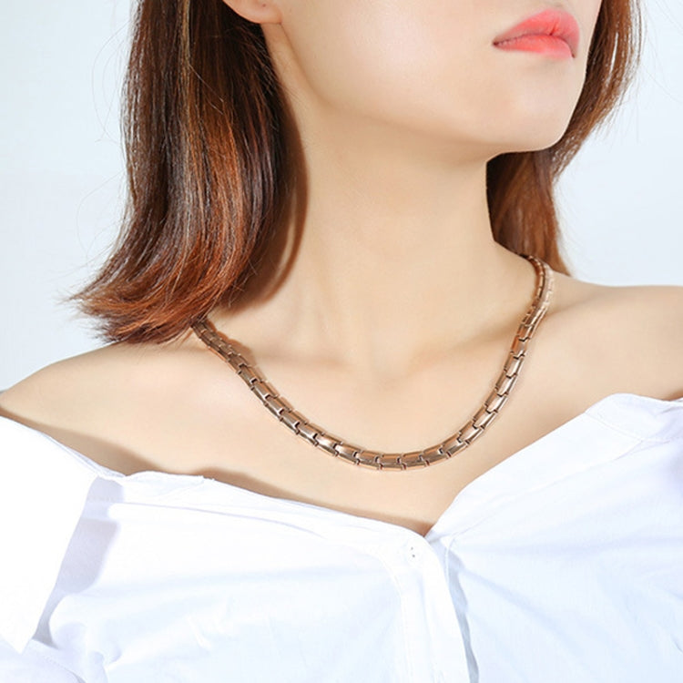 CNC-007 Magnetic Titanium Steel Necklace Jewelry, CNC-007(Golden), CNC-007(Rose Gold), CNC-007(Black), CNC-007(Steel Color)