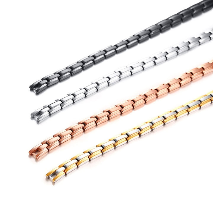 CNC-007 Magnetic Titanium Steel Necklace Jewelry, CNC-007(Golden), CNC-007(Rose Gold), CNC-007(Black), CNC-007(Steel Color)