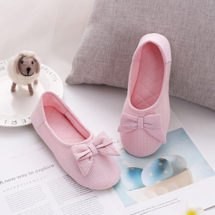 Bow Confinement Shoes Indoor Home Confinement Shoes Non-Slip Floor Bag Heel Slippers, 35-36, 37-38, 39-40