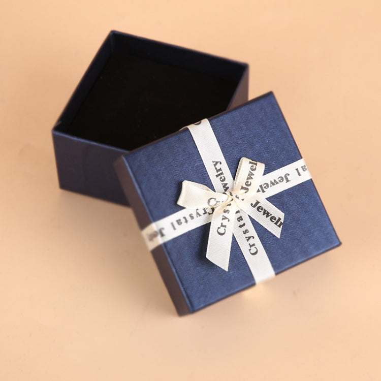 10 PCS Bowknot Jewelry Gift Box Square Jewelry Paper Packaging Box, 8x8x4.5cm, 9x9x4cm, 6.2x6.2cm, 8x8x3.5cm