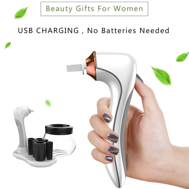 Electric Scrubber Make-Up Brush Cleaning Machine Automatic Dryer USB Rechargeable Make-Up Brush Cleaner, White, Black