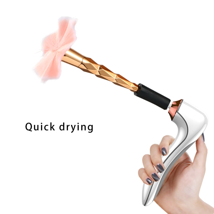 Electric Scrubber Make-Up Brush Cleaning Machine Automatic Dryer USB Rechargeable Make-Up Brush Cleaner, White, Black