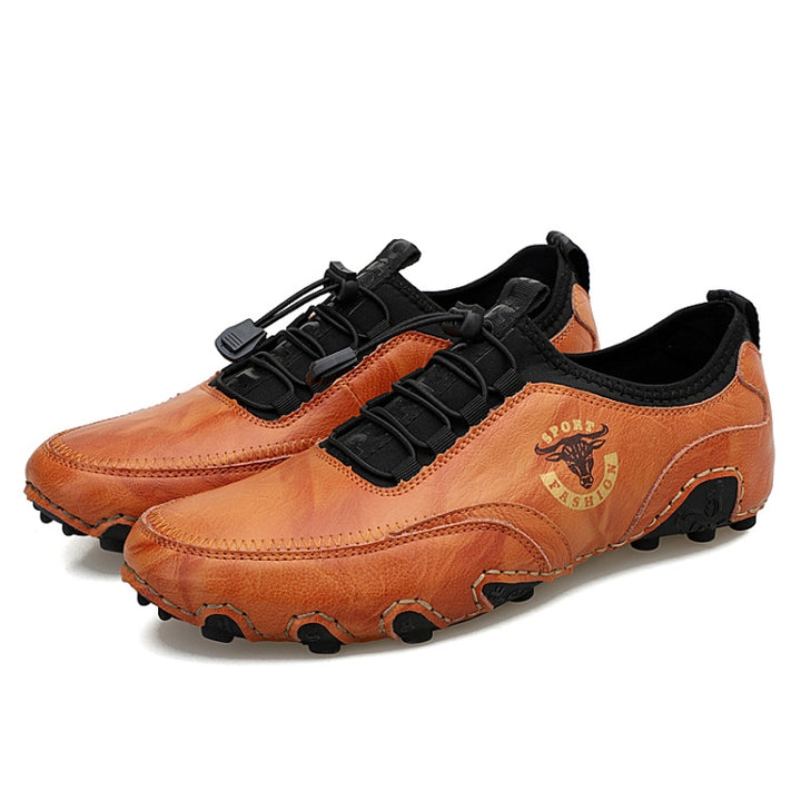 Spring And Summer Men Casual Octopus Peas Lazy Shoes Breathable Leather Shoes, 38, 39, 40, 41, 42, 43, 44, 45, 46, 47, 48