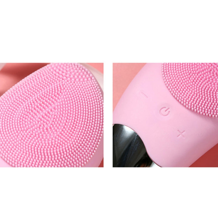 Ultrasonic Vibration Facial Cleansing Apparatus Multifunctional Electric Facial Washing Brush, Green (With Cold Compress Function), Red (With Cold Compress Function), Blue (With Cold Compress Function), Pink (With Cold Compress Function)