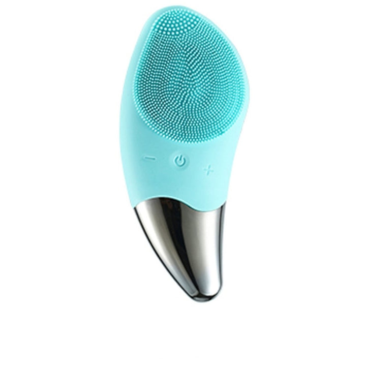 Ultrasonic Vibration Facial Cleansing Apparatus Multifunctional Electric Facial Washing Brush, Green (With Cold Compress Function), Red (With Cold Compress Function), Blue (With Cold Compress Function), Pink (With Cold Compress Function)