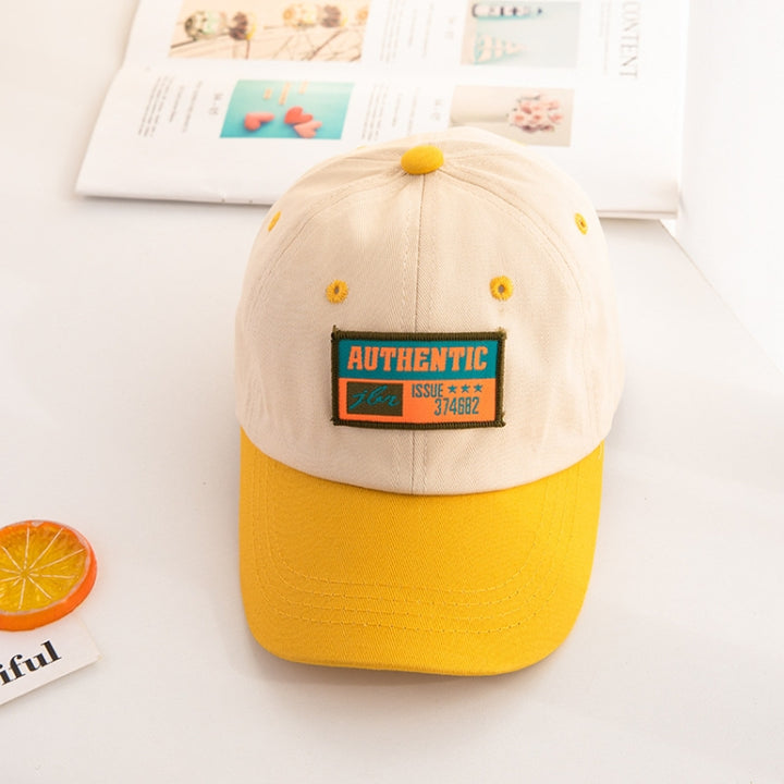 C0465 Letter Embroidery Pattern Spring Thin Children Baseball Cap Peak Cap Sunscreen Hat, 48-52cm