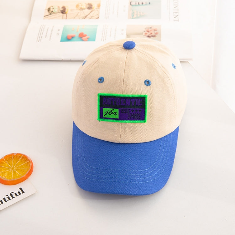 C0465 Letter Embroidery Pattern Spring Thin Children Baseball Cap Peak Cap Sunscreen Hat, 48-52cm