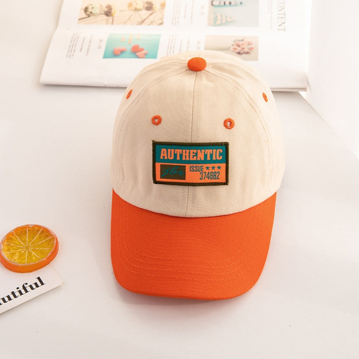 C0465 Letter Embroidery Pattern Spring Thin Children Baseball Cap Peak Cap Sunscreen Hat, 48-52cm