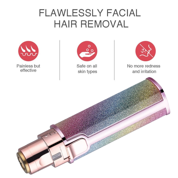 2 In 1  Electric Shaver Lady Eyebrow Trimmer Lipstick Automatic Facial Hair Removal Device, Dry Battery, Charging