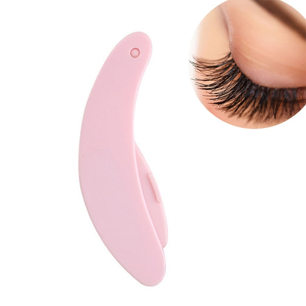 New Folding Eyelash Comb Lash Separator Mascara Lift Curl Metal Brush Makeup Tool, Black, Pink