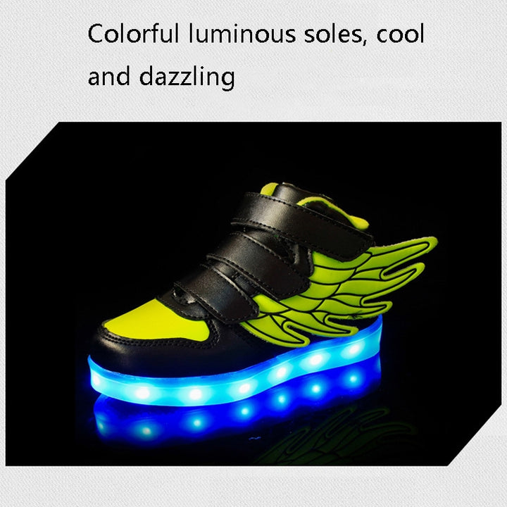 Children Colorful Light Shoes LED Charging Luminous Shoes, 25, 26, 27, 28, 29