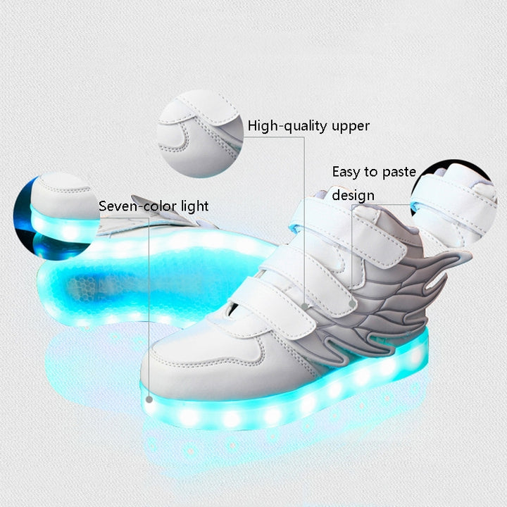 Children Colorful Light Shoes LED Charging Luminous Shoes, 25, 26, 27, 28, 29