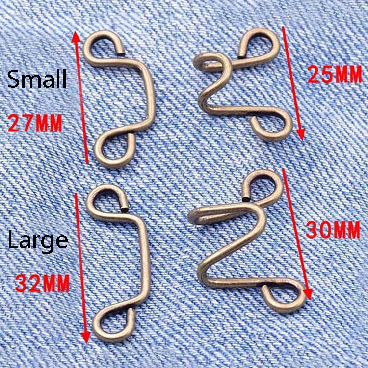 6 in 1 Nail-Free Detachable Button Jeans Waist Adjustment Buckle Set, Colour: 25mm (Silver), 25mm ( Chrysanthemum), 32mm (Chrysanthemum), 25mm (Silver), 32mm (Silver), 25mm (Bronze), 32mm (Bronze), 25mm (Black), 32mm (Gun Black), 25mm (Golden)