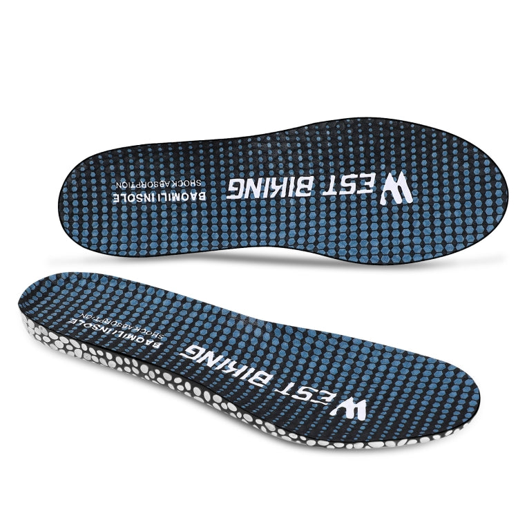 WEST BIKING Bicycle Riding Insole Sports Slow Shock PU Comfortable Insole, 37-38, 39-40, 41-42, 43-44